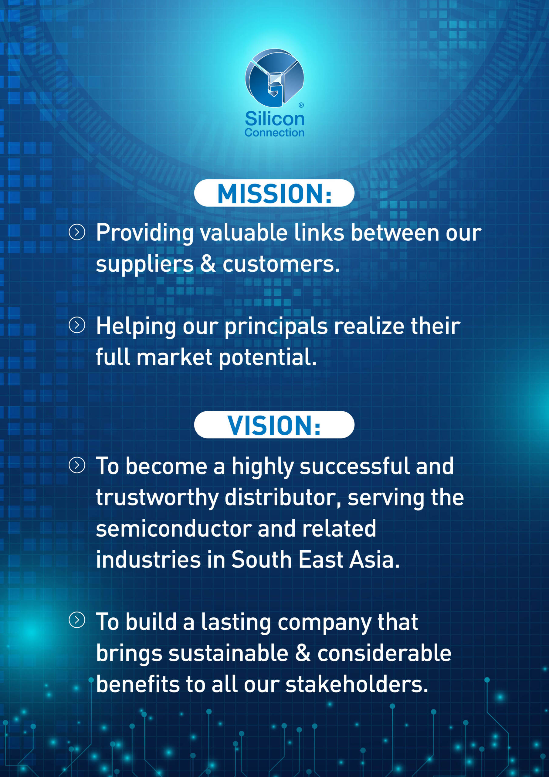Silicon Connection Mission and Vision 2020