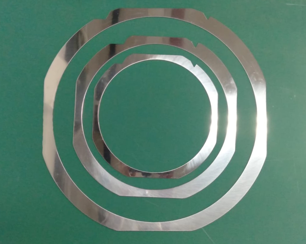 Wafer Ring Frame - 3 Rings - Plain Background Wafer Ring Frame - 3 Rings - Plain Background
